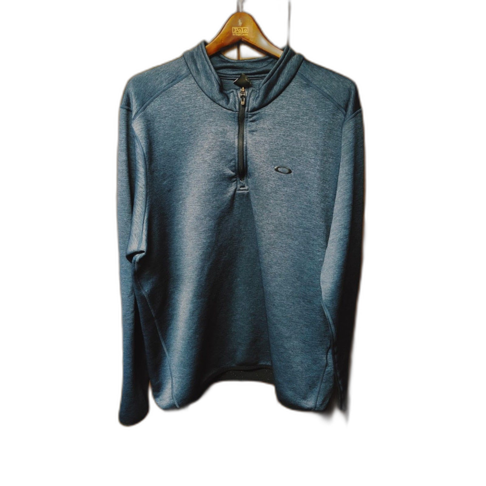 Oakley navy quarter zip sweater athleisure size XXL 2XL